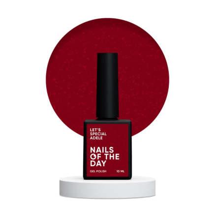 Гель-лак Nails Of The Day Lets Special Red Collection Adele червоний з шимером. 10 мл (4829163401006)