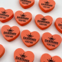 Nail Buff Heart Orange (Помаранчевий) 100/180 грит - Designer баф у формі сердечка