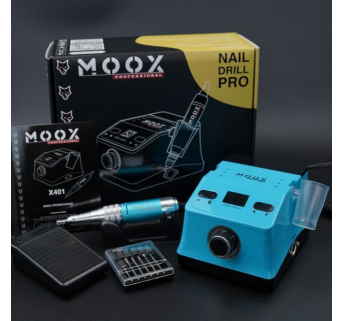 Фрезер Мокс X401 (Light blue) на 50 000 об/хв. та 70W. для манікюру та педикюру