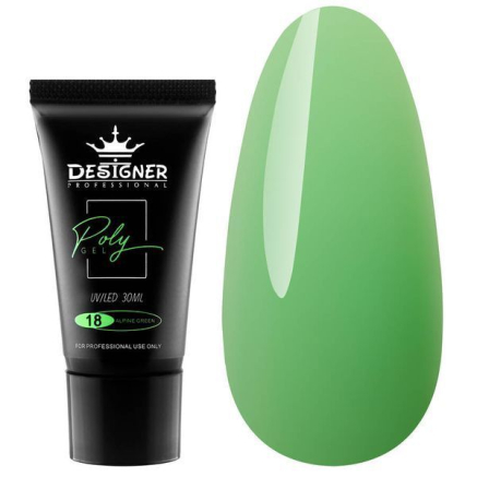 Полігель30 мл Designer Alpine Green №18