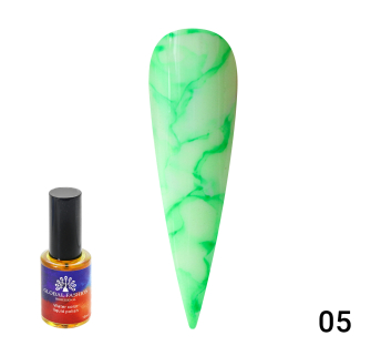 Акварельные капли Water color от Global Fashion 10 мл green