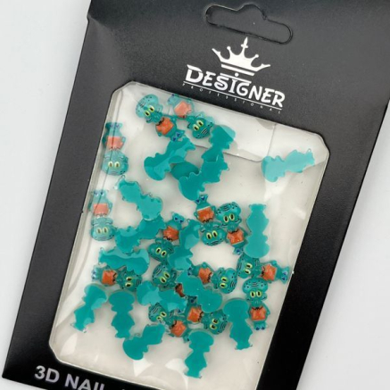 3D декор для об'ємного дизайну нігтів 'Сквідвард' Designer - K4