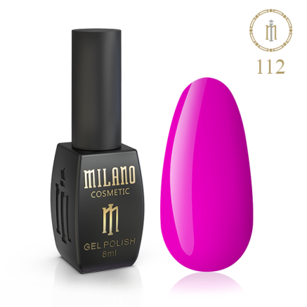 Гель лак MILANO 8 мл № 112 (Малиновый щербет)
