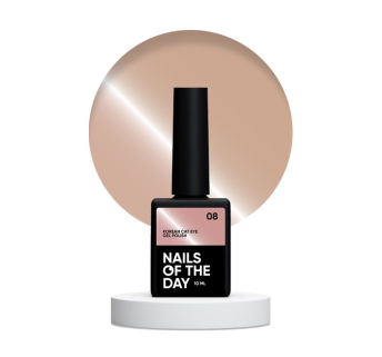 Гель-лак Nails Of The Day Korean Cat Eye 08 тепло-бежевый 10 мл (4826438000490)