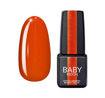 Гель-лак Baby Moon Sunny Solo 008 морквяно-шафрановий. 6 мл (5908254000690)