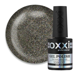 Гель-лак Oxxi Professional 268 серый с голографическими шиммерами. 10 мл (2000105037022)