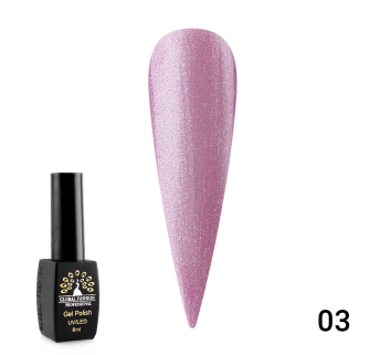 Гель лак Global Fashion Summer Light + шиммер, 8 мл, 03