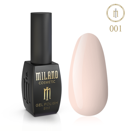 Гель Лак MILANO 8 мл № 001 (Топленое молоко)