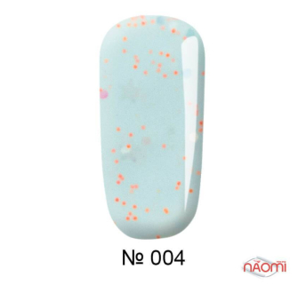 Гель-лак F.O.X Masha Create Pigment 004 молочний блакитний з конфетті, 6 мл (122116)