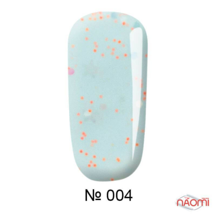 Гель-лак F.O.X Masha Create Pigment 004 молочный голубой с конфетти, 6 мл (122116)