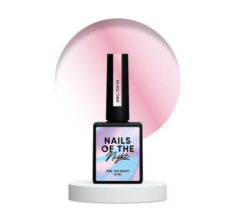 Топ жемчужный без липкого слоя Nails Of The Night Shell Top 03 с розовой втиркой. 10 мл (4820243798801)