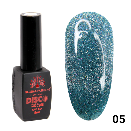 Гель лак Disco Cateyes Global Fashion 8 мл, світловідбивний, 005
