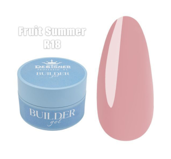 Builder Gel 30 мл., Designer (Моделюючий гель) R18 Fruit Summer