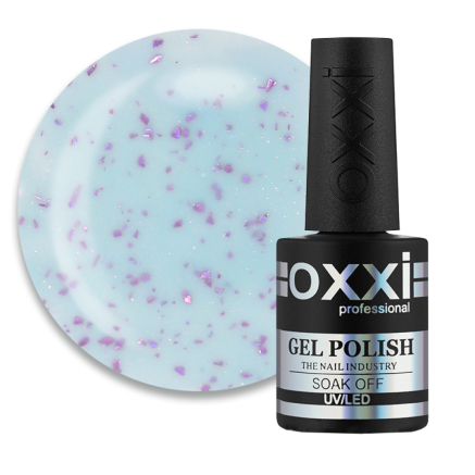 База камуфлююча Oxxi Professional Lovely Base 006. мятний з рожевою поталлю та шимером. 10 мл (2100994295838)