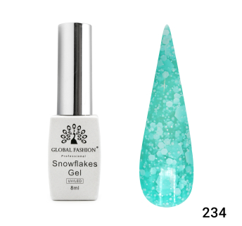 Гель лак Snowflakes 8 мл, 234