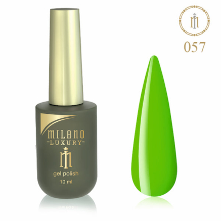 Гель лак MILANO LUXURY 10 мл № 057 (Зелено-лаймовый)