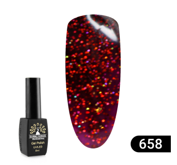 Гель лак Sexy Red, 8 мл Global Fashion 658