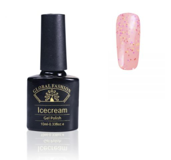 Гель-лак Ice Cream Global Fashion, 10 мл (з блискітками різних розмірів) 013