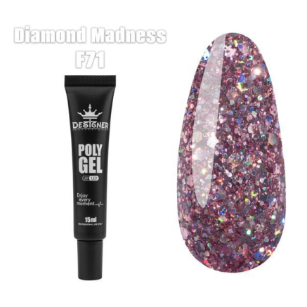 Полігель (15 мл.) Designer F71 Diamond Madness