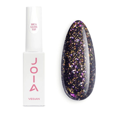Топ для гель-лаку Mica Gloss Top No Wipe, глянцевий, JOIA vegan, 8 мл