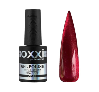 Гель-лак Oxxi Professional Crystal Cat 008 красный с шиммером 10 мл (2100994317714)