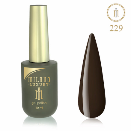 Гель лак MILANO LUXURY 10 мл № 229 (Коричневый олений)