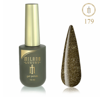 Гель лак MILANO LUXURY 10 мл № 179 (Черное серебро)