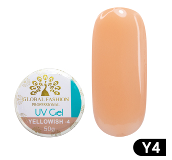 Гель для моделирования ногтей Global Fashion 50 гр Yellowish-4