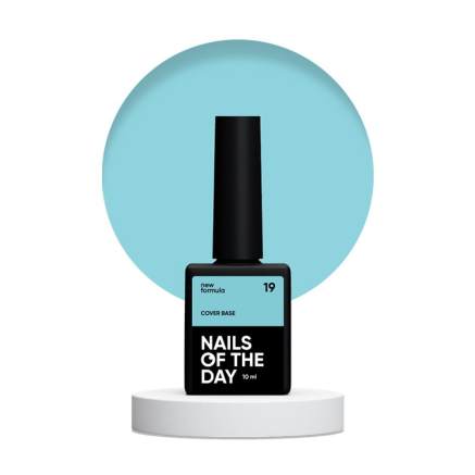 База камуфлирующая Nails Of The Day Cover Base New Formula 19 нежно-голубой 10 мл (4828365000000)