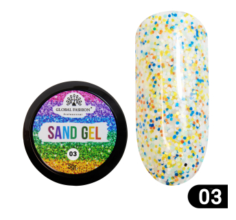 Гель-краска Sand gel Global Fashion 5 гр, 03