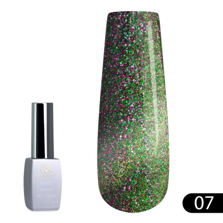 Гель лак котяче око Fairy 8 мл, 07