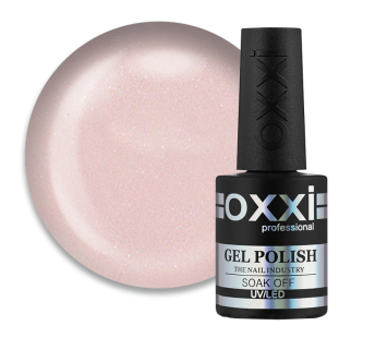 Гель-лак Oxxi Professional 182 нежный персиково-розовый с микроблеском. 10 мл (2000006198709)
