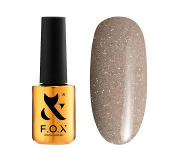 Гель-лак F.O.X Sparkle 004 мягкий тауп с блестками. светоотражающий. 7 мл (390136044550)