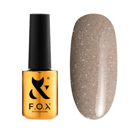 Гель-лак F.O.X Sparkle 004 мягкий тауп с блестками. светоотражающий. 7 мл (390136044550)