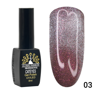 Гель лак кошачий глаз 24D Wild 03