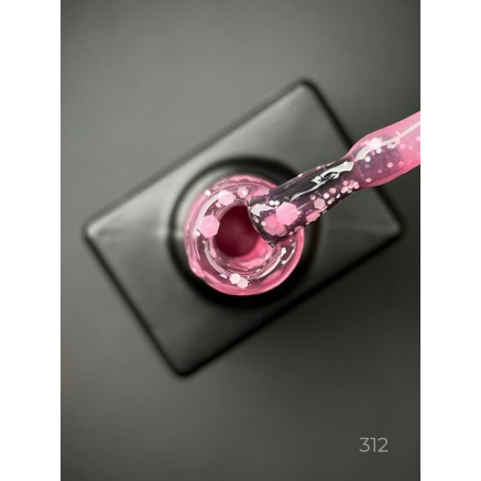 Кольорова база Marmalade base 312 Designer (9 мл.) - з білими конфетті