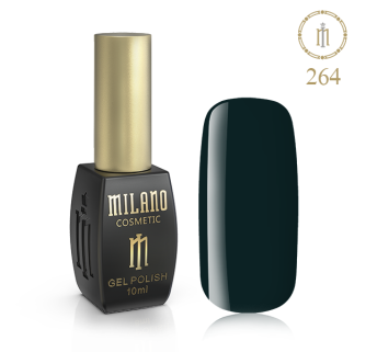 Гель лак MILANO 10ml № 264 (Темно-синяя полночь)