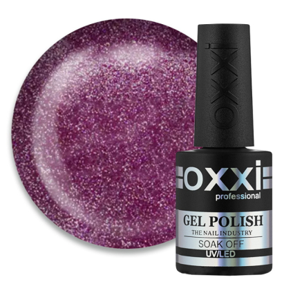 Гель-лак Oxxi Professional 090 темно-розовый с очень мелкими блестками. 10 мл (2000006199539)