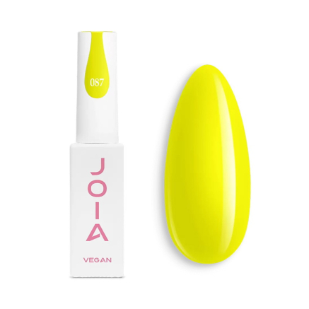 Гель-лак JOIA vegan 087 неоновий жовтий 6 мл (4820259341541)