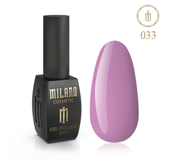 Гель лак MILANO 8 мл № 033 (Цукровий ліловий)