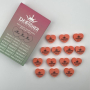 Nail Buff Heart Orange (Помаранчевий) 180/240 грит - Designer баф у формі сердечка