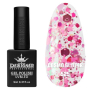 Гель лак Cosmo Glitter 525 Designer (9мл.) - з конфетті різних розмірів