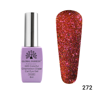 Гель лак котяче око 32D Chameleon Disco 8 мл, 272