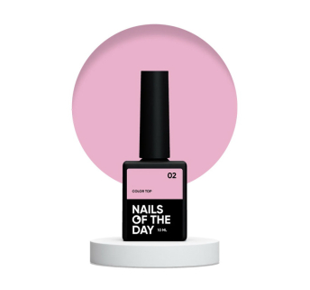 Топ для гель-лака без липкого слоя Nails Of The Day Color Top 02 розовый нюд 10 мл (4823183900006)