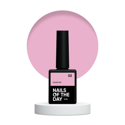 Топ для гель-лака без липкого слоя Nails Of The Day Color Top 02 розовый нюд 10 мл (4823183900006)