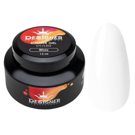 Strong Builder Gel 15 мл., Designer (Моделюючий гель), White №1