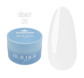 Builder Gel 30 мл., Designer (Моделюючий гель) R1 Clear