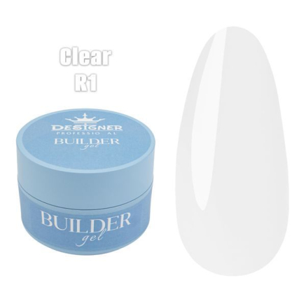 Builder Gel 30 мл., Designer (Моделюючий гель) R1 Clear