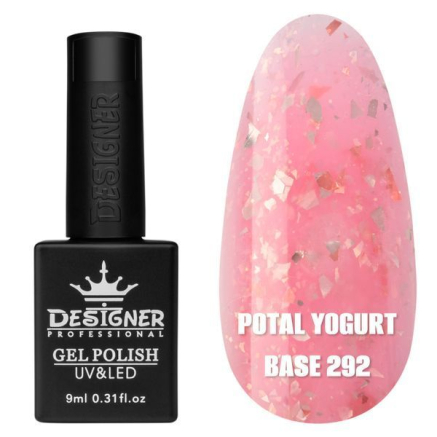 Кольорова база Potal yogurt base 292 Designer (9 мл.) - з кольоровою поталлю