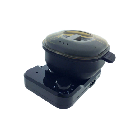 Воскоплав Wax Warmer силикон, с подставкой, чёрный цвет